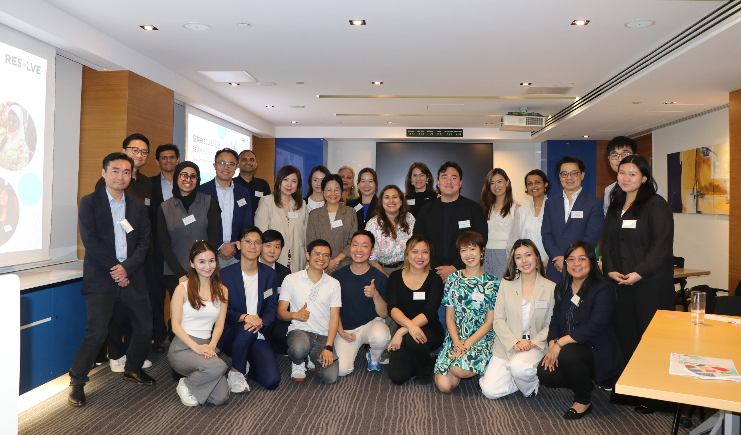 Equal Opportunities Commission's Racial Diversity & Inclusion Gold Awardees Reunion - group photo at JSM Hong Kong office